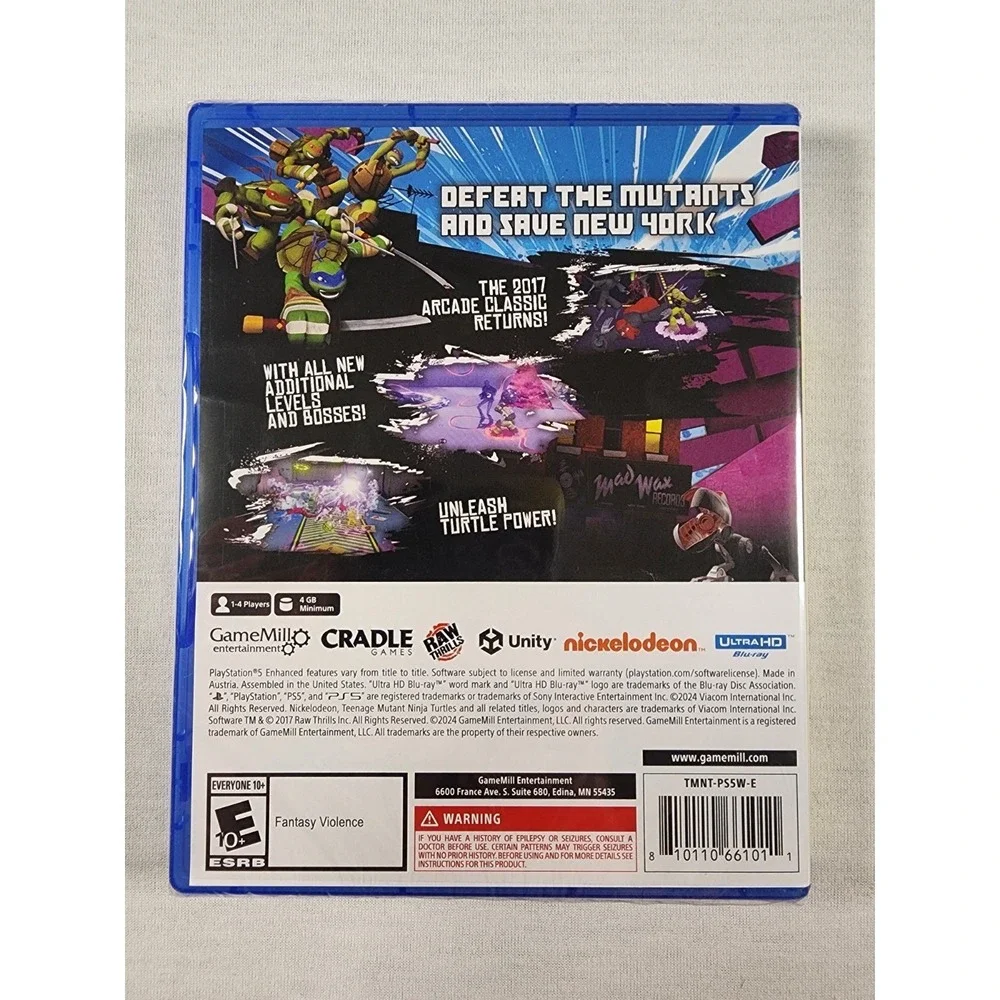 PS5 Teenage Mutant Ninja Turtles‎ Arcade: Wrath of the Mutants Playstation 5 NEW